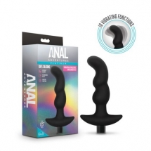 Anal Adventures Platinum Vibrating Prostate Massager 03 - Black USB Rechargeable 15.2 cm Prostate Massager