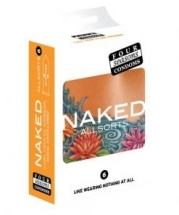 Four Seasons Naked Allsorts - Ultra Thin Lubed Condoms in 6 Styles - 6 Pack