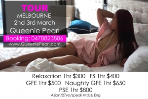 MELBOURNE 2nd-3rd March your creamy playmate coming back